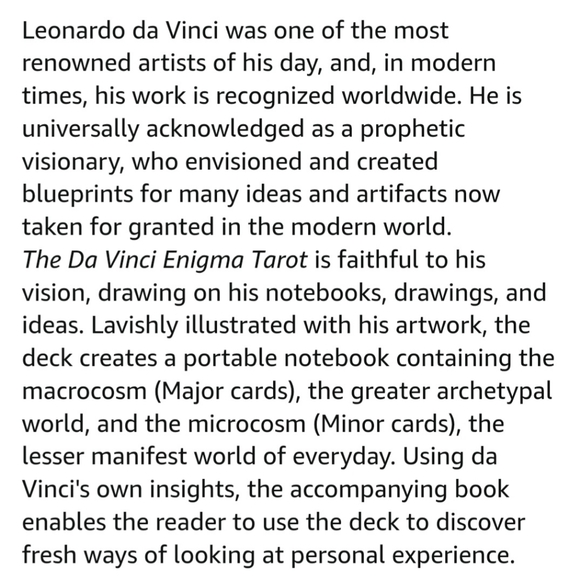 🕯The Da Vinci Enigma Tarot🕯 - Picture 7 of 7